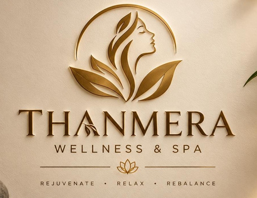 Thanmera Wellness & Spa logo and brand identity